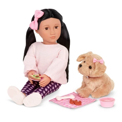 Our Generation Jin & Charm 18" Doll & Pet Set 2 Our Generation Jin & Charm 18" Doll & Pet Set - Image 2