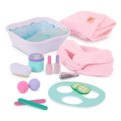 Our Generation Spa Day Fun Foot Bath & Face Mask Accessory Set For 18" Dolls: Includes Headband, Nail File, Nail Polish -Our Generation GUEST 08dd1616 2945 4e0f bd40 d92fe8ef1ab5