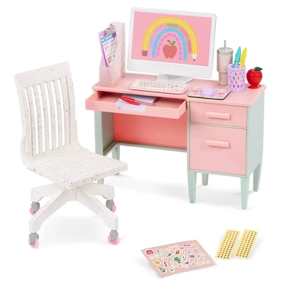 Our Generation Class In Session Teacher's School Desk & Chair Set With Supplies Accessories For 18" Dolls 3 Our Generation Class In Session Teacher's School Desk & Chair Set With Supplies Accessories For 18" Dolls - Image 3