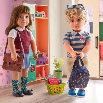 Our Generation 18" Boy Doll With School Bag - Leo 1 Our Generation 18" Boy Doll With School Bag - Leo