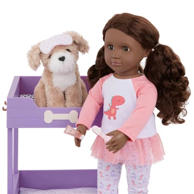 Our Generation Pet Dog Plush & Bunk Bed Home Furniture Accessory Set 2 Our Generation Pet Dog Plush & Bunk Bed Home Furniture Accessory Set - Image 2