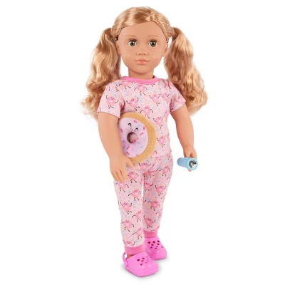 Our Generation Dreaming Of Donuts Pink Pajama Outfit & Accessories For 18'' Dolls 1 Our Generation Dreaming Of Donuts Pink Pajama Outfit & Accessories For 18'' Dolls