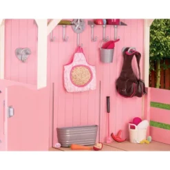 Our Generation Horse Barn Playset For 18" Dolls - Saddle Up Stables - Pink -Our Generation GUEST 24b17ec7 0c9f 4502 859e 645fd279a892