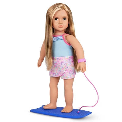 Our Generation Ivana With Bodyboard 18" Beach Doll 1 Our Generation Ivana With Bodyboard 18" Beach Doll