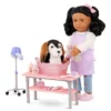 Our Generation Scrub & Style Pet Grooming Table Accessory Set For 18'' Dolls