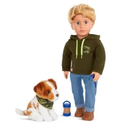 Our Generation Elliot 18" Boy Doll & Pet Set
