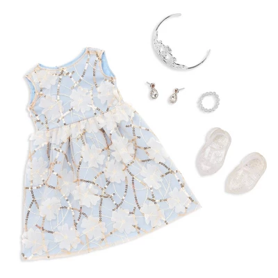 Our Generation Ellory With Tiara & Floral Gown Outfit 18" Fashion Doll 4 Our Generation Ellory With Tiara & Floral Gown Outfit 18" Fashion Doll - Image 4