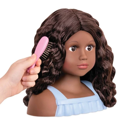 Our Generation Nessa With Accessories Styling Head Doll Brown Hair 1 Our Generation Nessa With Accessories Styling Head Doll Brown Hair
