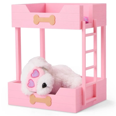 Our Generation Puppy Dreams Pink Bunk Bed With Pet Dog Plush Dollhouse Set: Fits 18" Dolls, Includes 11 Doll Accessories 3 Our Generation Puppy Dreams Pink Bunk Bed With Pet Dog Plush Dollhouse Set: Fits 18" Dolls, Includes 11 Doll Accessories - Image 3