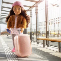 Our Generation Lisandra & Rolling Luggage 18" Travel Doll