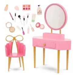 Our Generation Fabulous Fun Pink Vanity Table & Chair Dollhouse Accessory Set For 18'' Dolls 11 Our Generation Fabulous Fun Pink Vanity Table & Chair Dollhouse Accessory Set For 18'' Dolls -Our Generation GUEST 5f2e270d 8246 4ef8 a9a4 4c6a35b0d31f