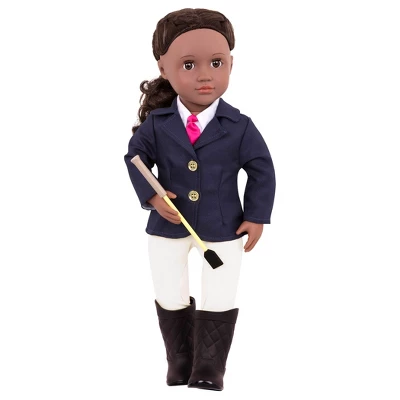 Our Generation Rashida With Book & Outfit 18" Posable Horseback Riding Doll 1 Our Generation Rashida With Book & Outfit 18" Posable Horseback Riding Doll