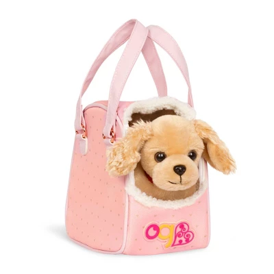 Our Generation Hop In Dog Carrier & Pet Plush Puppy For 18" Dolls 1 Our Generation Hop In Dog Carrier & Pet Plush Puppy For 18" Dolls