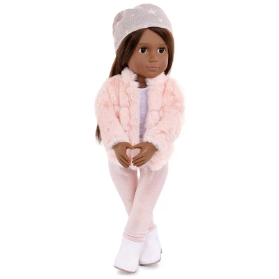 Our Generation Fancy & Furry Pink Faux-Fur Coat For 18" Dolls 2 Our Generation Fancy & Furry Pink Faux-Fur Coat For 18" Dolls - Image 2