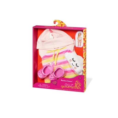 Our Generation Rainbow Unicorn Pajama Outfit For 18" Dolls 4 Our Generation Rainbow Unicorn Pajama Outfit For 18" Dolls - Image 4