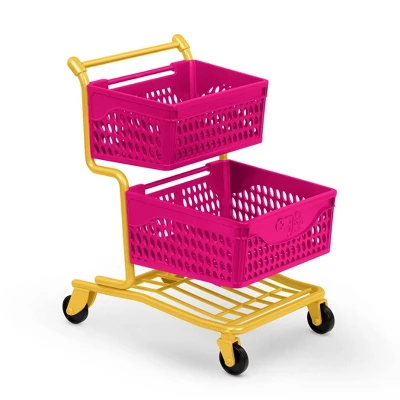 Our Generation Grocery Day Shopping Cart Pink & Yellow Accessory Set For 18" Dolls 6 Our Generation Grocery Day Shopping Cart Pink & Yellow Accessory Set For 18" Dolls - Image 6