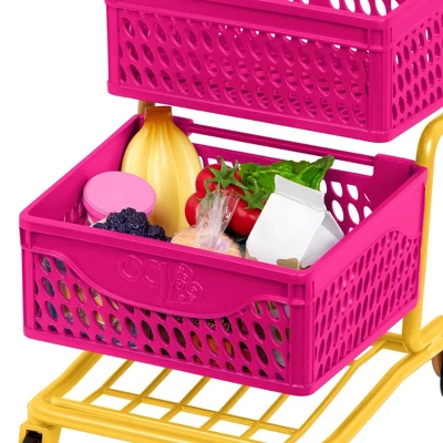 Our Generation Grocery Day Shopping Cart Pink & Yellow Accessory Set For 18" Dolls 4 Our Generation Grocery Day Shopping Cart Pink & Yellow Accessory Set For 18" Dolls - Image 4
