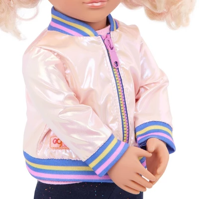 Our Generation Love To Shine Pink Bomber Jacket Outfit For 18" Dolls 2 Our Generation Love To Shine Pink Bomber Jacket Outfit For 18" Dolls - Image 2