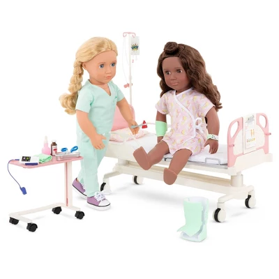 Our Generation Adjustable Hospital Bed & Doctor Set For 18" Dolls - Get Well Bed 6 Our Generation Adjustable Hospital Bed & Doctor Set For 18" Dolls - Get Well Bed - Image 6