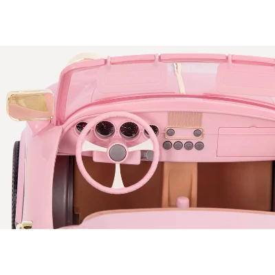 Our Generation In The Driver Seat Cruiser - Pink Convertible For 18" Dolls 3 Our Generation In The Driver Seat Cruiser - Pink Convertible For 18" Dolls - Image 3