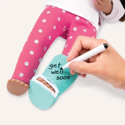 Our Generation Get Well Soon With Cast Outfit For 18" Dolls 2 Our Generation Get Well Soon With Cast Outfit For 18" Dolls - Image 2