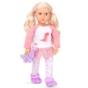 Our Generation Dinosaur Pajama Outfit For 18" Dolls - Dream Bright, Sleep Tight