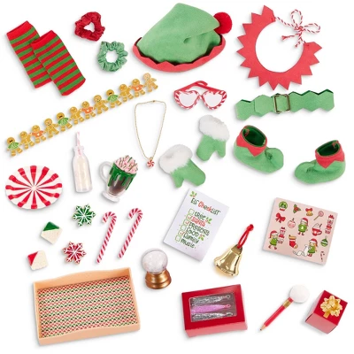 Our Generation Holiday Elf Surprise Advent Calendar Christmas Countdown Accessories For 18" Dolls: Includes 31 Doll Size Items 1 Our Generation Holiday Elf Surprise Advent Calendar Christmas Countdown Accessories For 18" Dolls: Includes 31 Doll Size Items