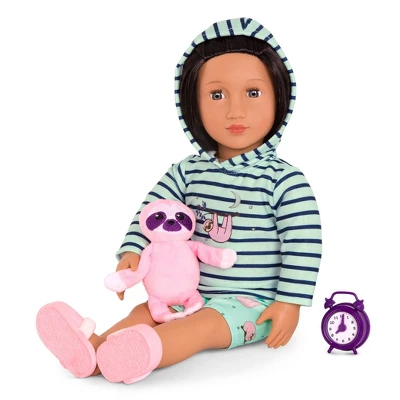 Our Generation Sleepy Sloth Pajama Outfit With Soft Plush For 18" Dolls 2 Our Generation Sleepy Sloth Pajama Outfit With Soft Plush For 18" Dolls - Image 2