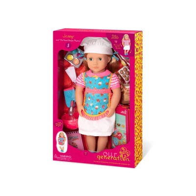 Our Generation Jenny With Storybook & Accessories 18" Posable Baking Doll 6 Our Generation Jenny With Storybook & Accessories 18" Posable Baking Doll - Image 6