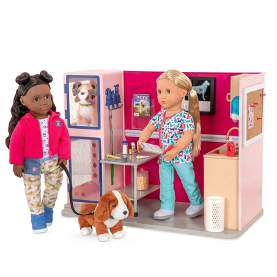 Our Generation Healthy Paws Vet Clinic Playset In Pink With Electronics For 18" Dolls 5 Our Generation Healthy Paws Vet Clinic Playset In Pink With Electronics For 18" Dolls - Image 5