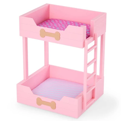 Our Generation Puppy Dreams Pink Bunk Bed With Pet Dog Plush Dollhouse Set: Fits 18" Dolls, Includes 11 Doll Accessories 5 Our Generation Puppy Dreams Pink Bunk Bed With Pet Dog Plush Dollhouse Set: Fits 18" Dolls, Includes 11 Doll Accessories - Image 5