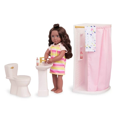 Our Generation Sweet Bathroom Accessory Set For 18" Dolls 2 Our Generation Sweet Bathroom Accessory Set For 18" Dolls - Image 2