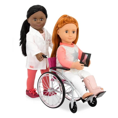 Our Generation Heals On Wheels - Wheelchair Accessory Set For 18" Posable Dolls 3 Our Generation Heals On Wheels - Wheelchair Accessory Set For 18" Posable Dolls - Image 3