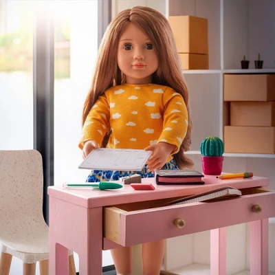 Our Generation Working Wonder Desk Accessory Set For 18" Dolls 1 Our Generation Working Wonder Desk Accessory Set For 18" Dolls