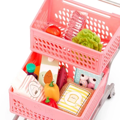 Our Generation Supermarket Play Pink Grocery Shopping Cart & Food Accessory Set For 18'' Dolls 4 Our Generation Supermarket Play Pink Grocery Shopping Cart & Food Accessory Set For 18'' Dolls - Image 4