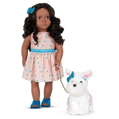 Our Generation Celeah & Confetti 18" Matching Doll & Pet Set 1 Our Generation Celeah & Confetti 18" Matching Doll & Pet Set