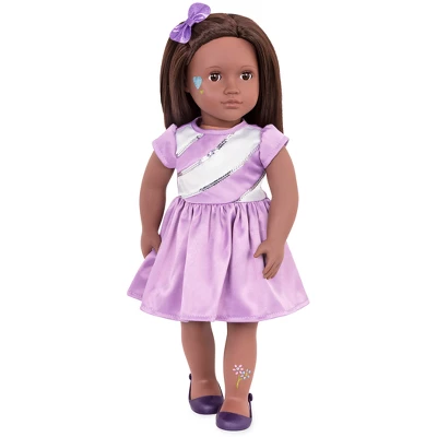 Our Generation 18" Glitter Tattoo Doll - Shyanne 2 Our Generation 18" Glitter Tattoo Doll - Shyanne - Image 2