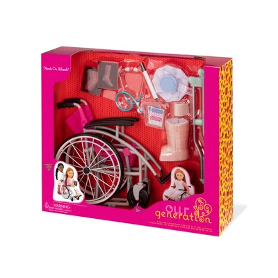 Our Generation Heals On Wheels - Wheelchair Accessory Set For 18" Posable Dolls 4 Our Generation Heals On Wheels - Wheelchair Accessory Set For 18" Posable Dolls - Image 4