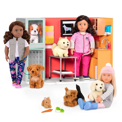 Our Generation Healthy Paws Vet Clinic Playset In Pink With Electronics For 18" Dolls 2 Our Generation Healthy Paws Vet Clinic Playset In Pink With Electronics For 18" Dolls - Image 2