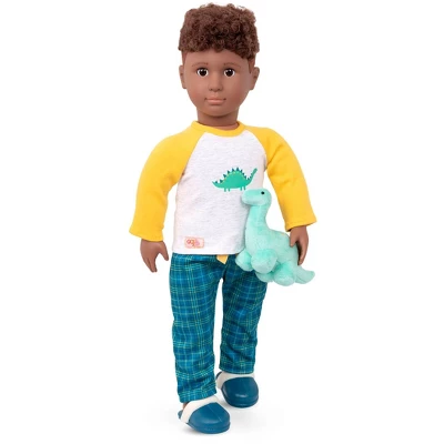 Our Generation 18" Boy Doll Dinosaur Pajama Outfit - Dino-Snores 1 Our Generation 18" Boy Doll Dinosaur Pajama Outfit - Dino-Snores
