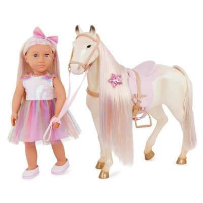 Our Generation Enchanting Horse & Hair Play Accessory Set For 18" Dolls 1 Our Generation Enchanting Horse & Hair Play Accessory Set For 18" Dolls