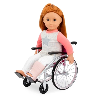 Our Generation Heals On Wheels - Wheelchair Accessory Set For 18" Posable Dolls 2 Our Generation Heals On Wheels - Wheelchair Accessory Set For 18" Posable Dolls - Image 2