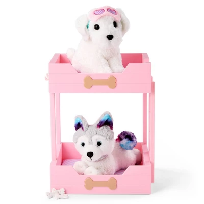 Our Generation Puppy Dreams Pink Bunk Bed With Pet Dog Plush Dollhouse Set: Fits 18" Dolls, Includes 11 Doll Accessories 2 Our Generation Puppy Dreams Pink Bunk Bed With Pet Dog Plush Dollhouse Set: Fits 18" Dolls, Includes 11 Doll Accessories - Image 2
