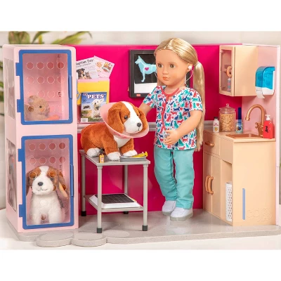 Our Generation Healthy Paws Vet Clinic Playset In Pink With Electronics For 18" Dolls 4 Our Generation Healthy Paws Vet Clinic Playset In Pink With Electronics For 18" Dolls - Image 4