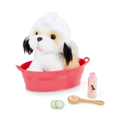 Our Generation Spa Day Pup Posable 6" Shih Tzu Pet Accessory Set 1 Our Generation Spa Day Pup Posable 6" Shih Tzu Pet Accessory Set