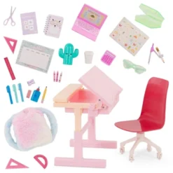 Our Generation School Dreams Modern Desk With Tilt Top Accessory Set For 18" Dolls -Our Generation GUEST e175e78c 06a3 4ce3 a875 3e86bacd5bd3
