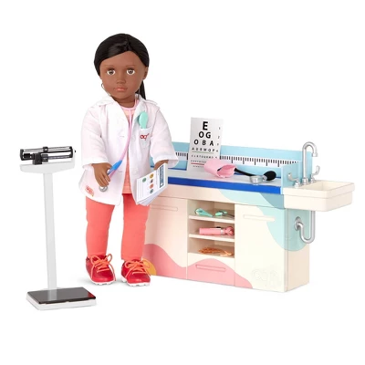Our Generation Doctor Days Exam Table & Light-Up Otoscope Accessory Set For 18" Dolls 1 Our Generation Doctor Days Exam Table & Light-Up Otoscope Accessory Set For 18" Dolls
