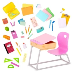Our Generation Flying Colors School Desk & Supplies Accessory Set For 18" Dolls 7 Our Generation Flying Colors School Desk & Supplies Accessory Set For 18" Dolls -Our Generation GUEST e69bfbf1 8b91 47d6 8a91 f512a3f9ab05