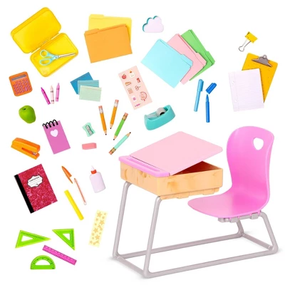 Our Generation Flying Colors School Desk & Supplies Accessory Set For 18" Dolls 4 Our Generation Flying Colors School Desk & Supplies Accessory Set For 18" Dolls - Image 4