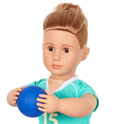 Our Generation Posable 18" Boy Doll Volleyball Player - Johnny 1 Our Generation Posable 18" Boy Doll Volleyball Player - Johnny